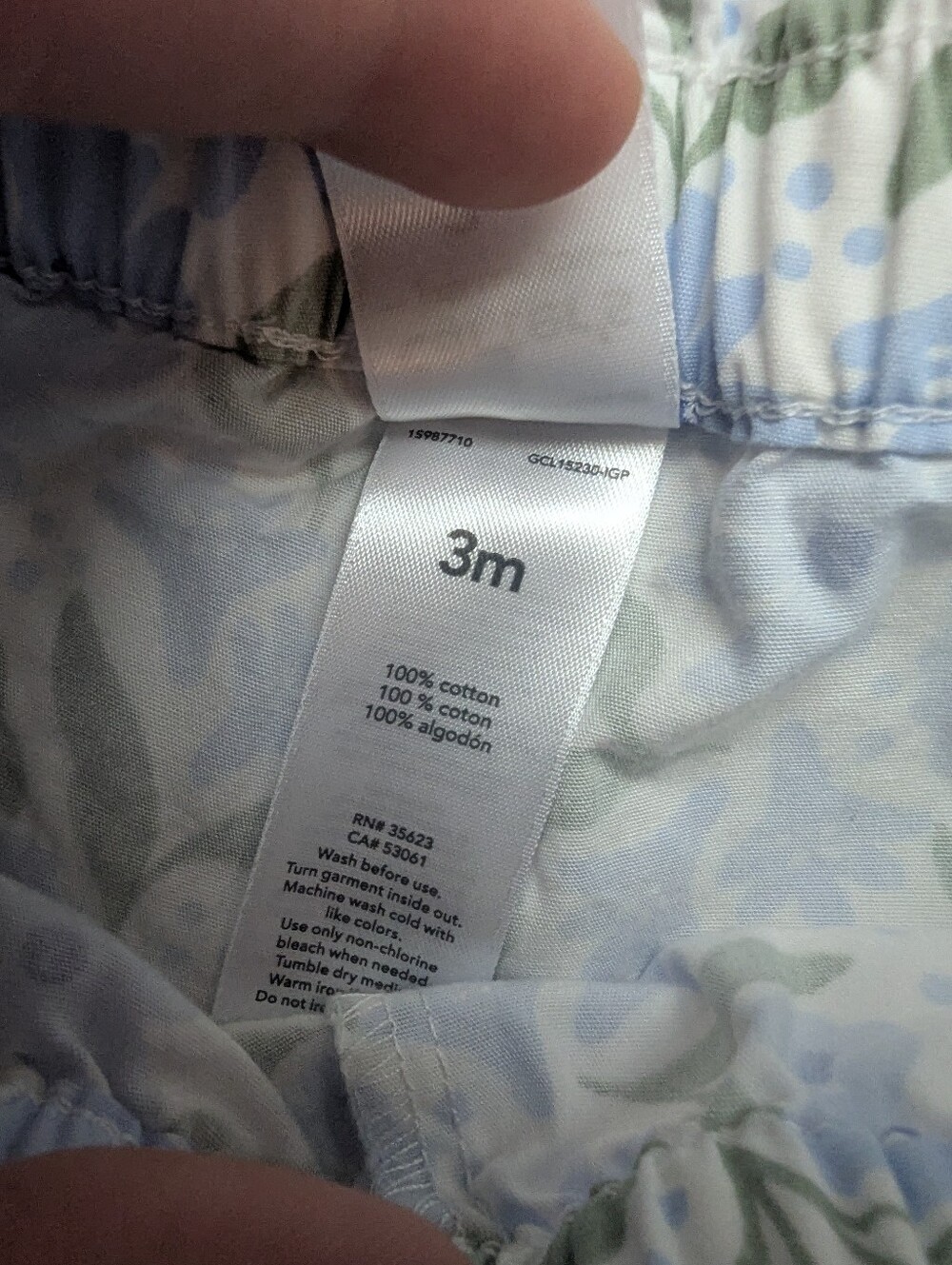 Floral Cotton Baby Shorts - Picture 5 of 6